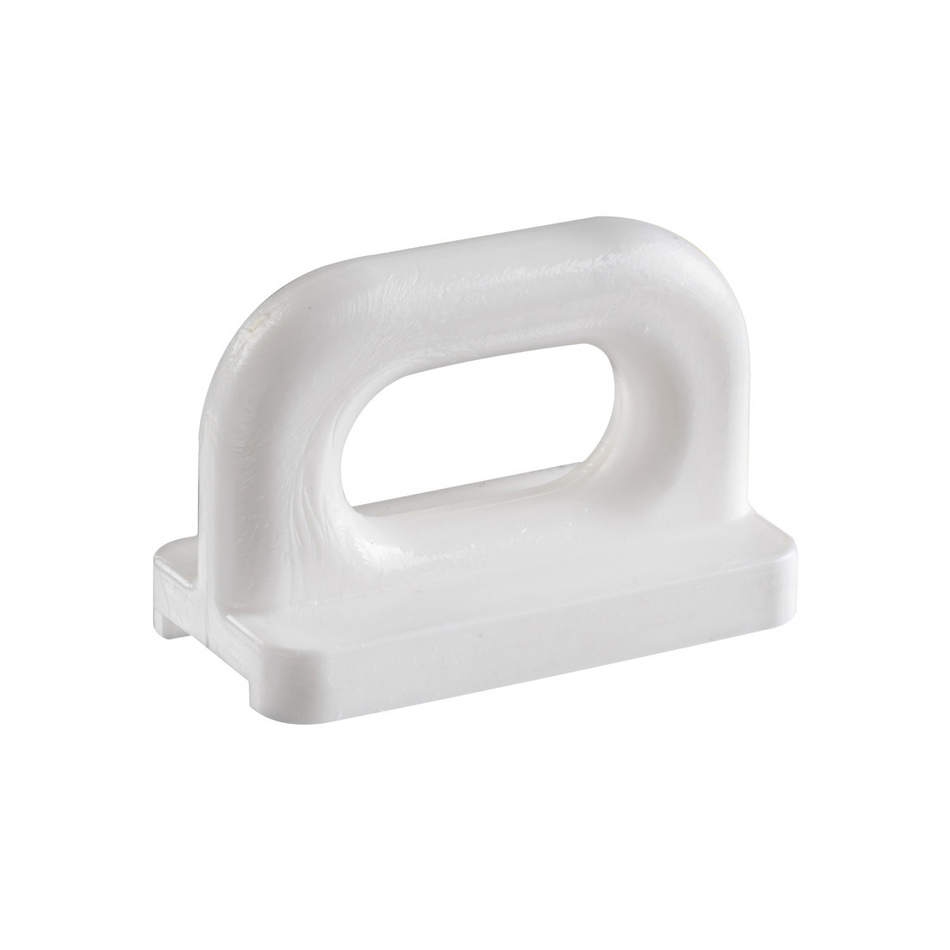 Cursori per randa rinforzati in nylon bianco per carichi elevati 400-530 kg.