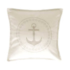 Cuscino Anchor Marine Business 40x40 cm Ecru con Ancora Decorativa per Barca