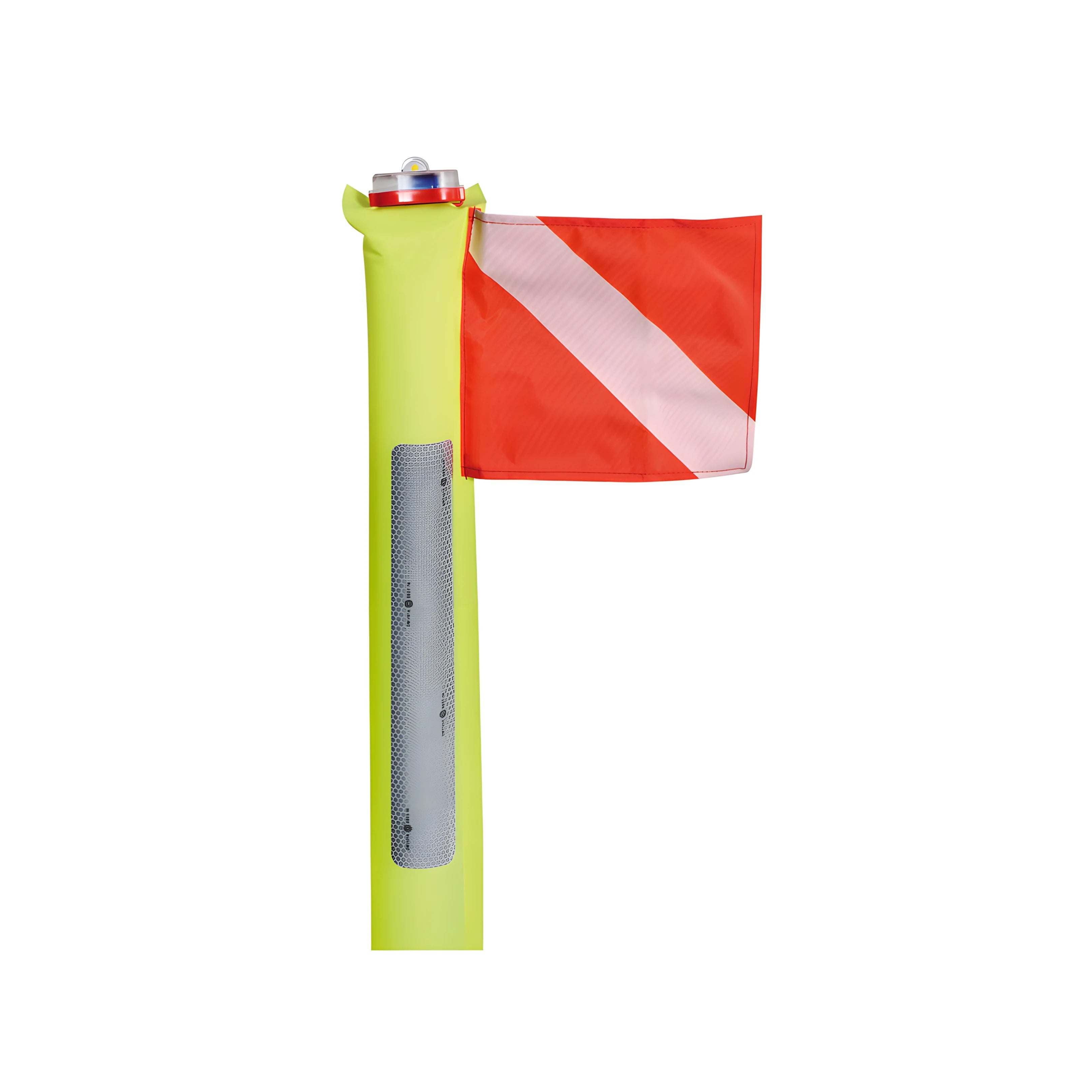 Sistema completo di salvataggio Dan Buoy M.O.B. autogonfiabile da 275N per emergenze uomo a mare, con asta luminosa e cassetta rigida in ABS.