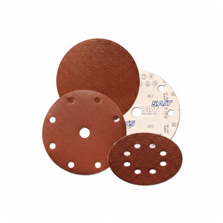 Disco abrasivo velcrato 127 mm professionale per levigatura scafi, stucchi e gelcoat.