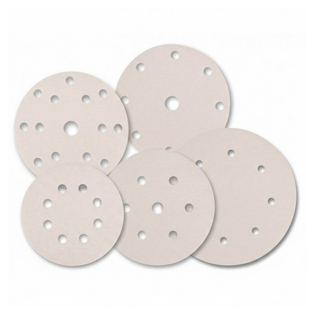 Disco abrasivo velcrato Sait 4S diametro 127 mm con additivo anti-intasante per finiture nautiche.