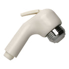Testa doccetta Duo Switch in ABS bianco con selettore per doppio getto (diffuso o concentrato). Ricambio per box doccia a scomparsa su barche.