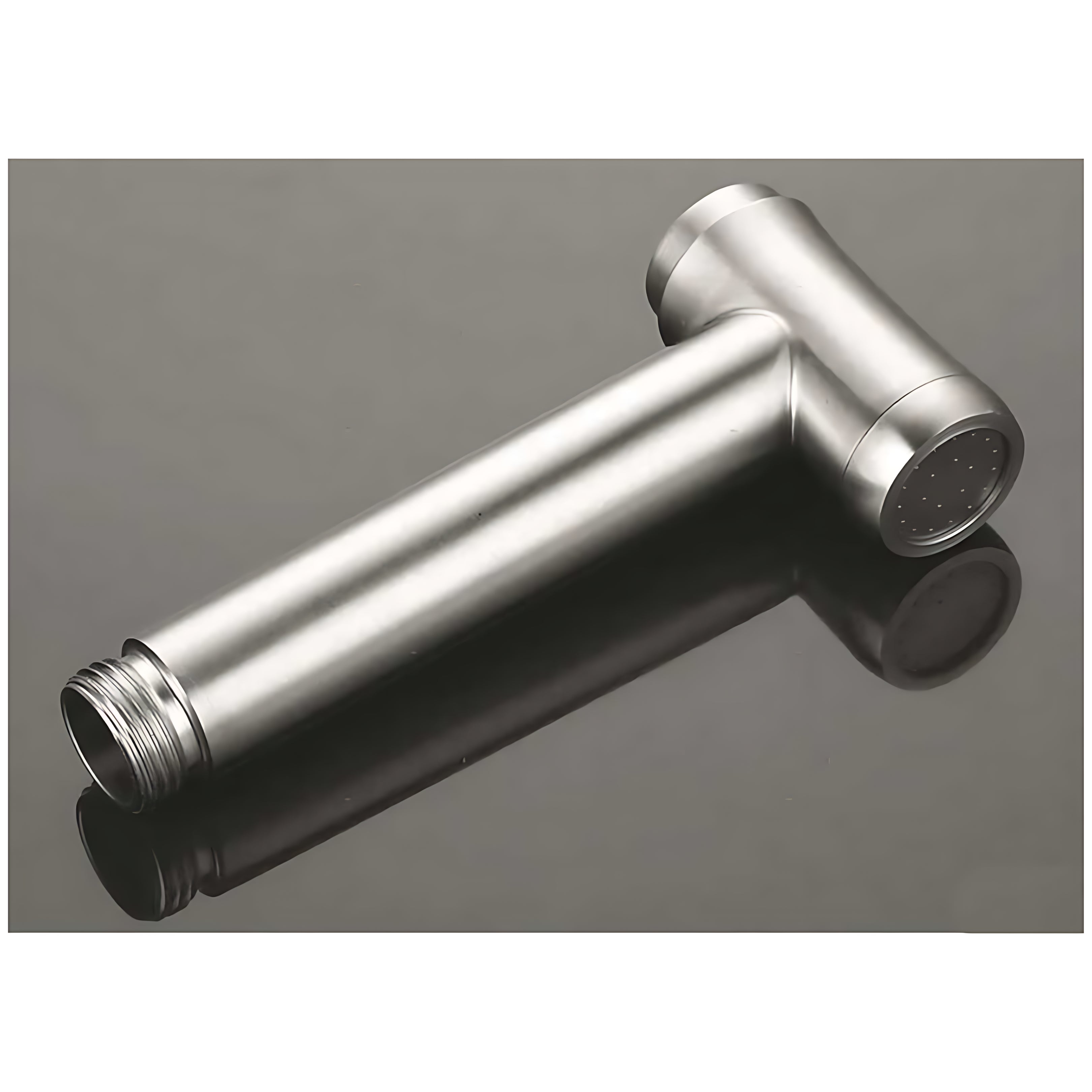 Testa doccetta Push Button professionale in Acciaio Inox 18/8 con bottone di comando apri/chiudi e attacco universale da 1/2 pollice.