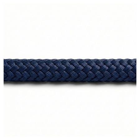 Cima nautica doppia treccia Monteisola blu navy in poliestere alta tenacità per ormeggio.