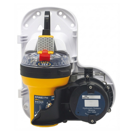EPIRB3 Pro Ocean Signal a sgancio automatico con custodia idrostatica, AIS e RLS integrati.