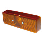Fanale d'ingombro laterale catadiottro arancio universale per carrelli portabarche dimensioni 112x40x25 mm
