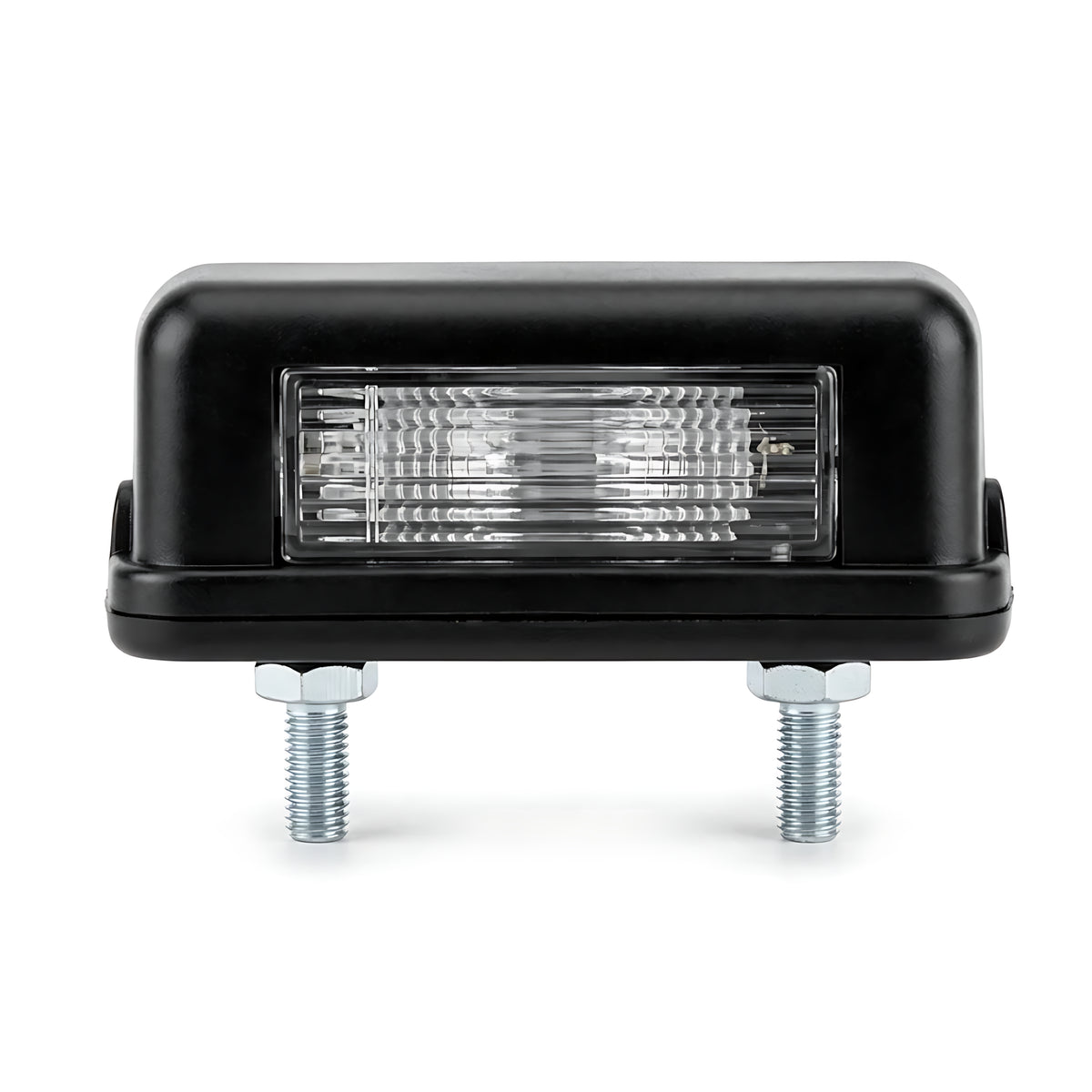 Fanale posteriore per targa luce bianca per carrelli portabarche Ellebì dimensioni 30x80x34 mm