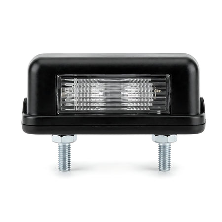 Fanale posteriore per targa luce bianca per carrelli portabarche Ellebì dimensioni 30x80x34 mm