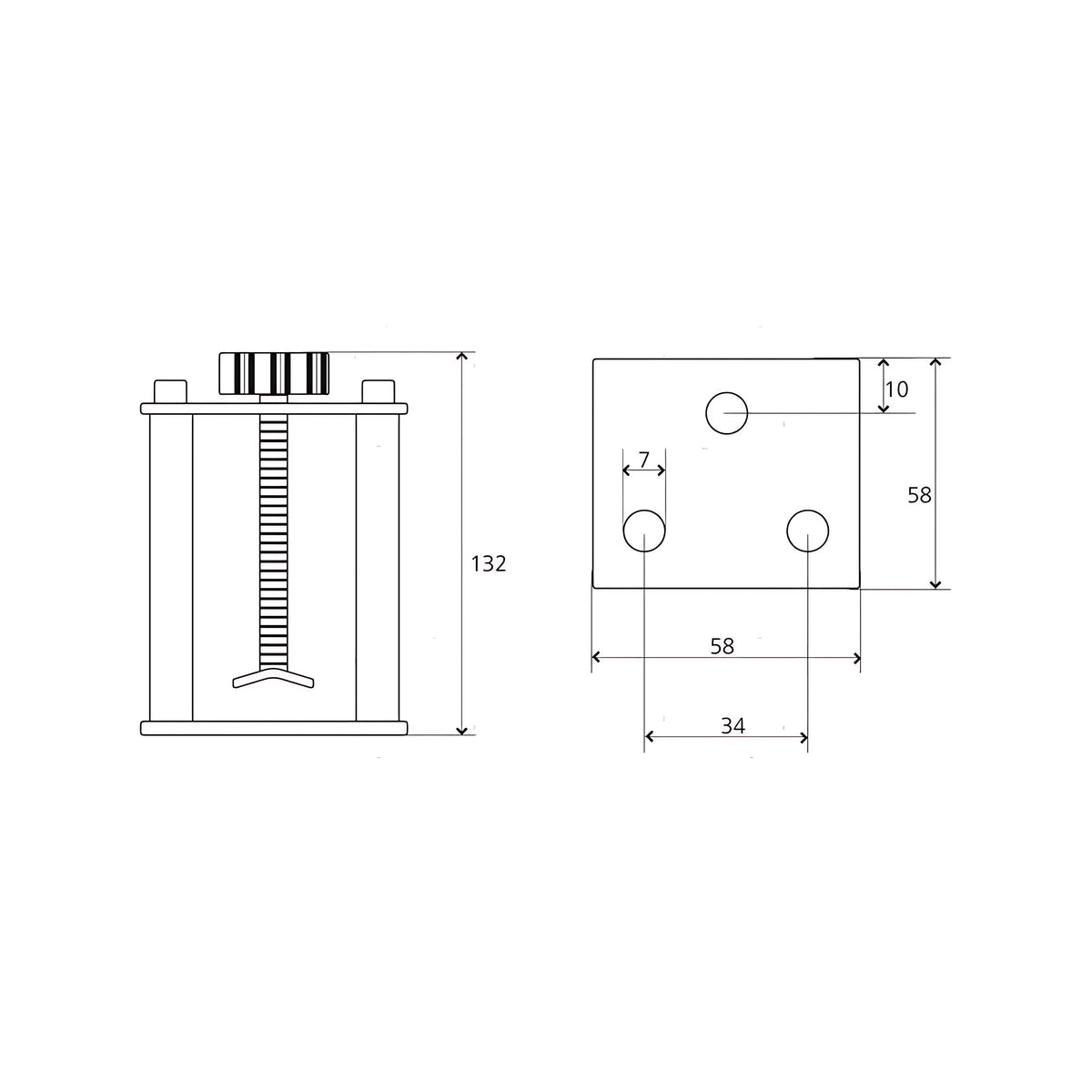 Kit ferma ancora in acciaio inox, accessorio di bloccaggio per musoni di prua basculanti.