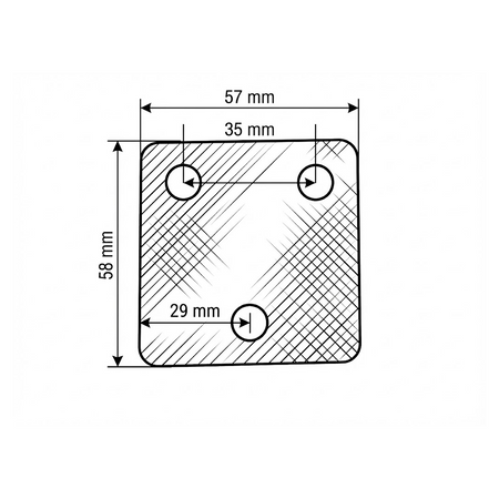 Kit ferma ancora in acciaio inox, accessorio di bloccaggio per musoni di prua basculanti.