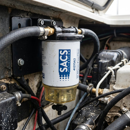 filtro separatore benzina sacs aquastop — in uso a bordo