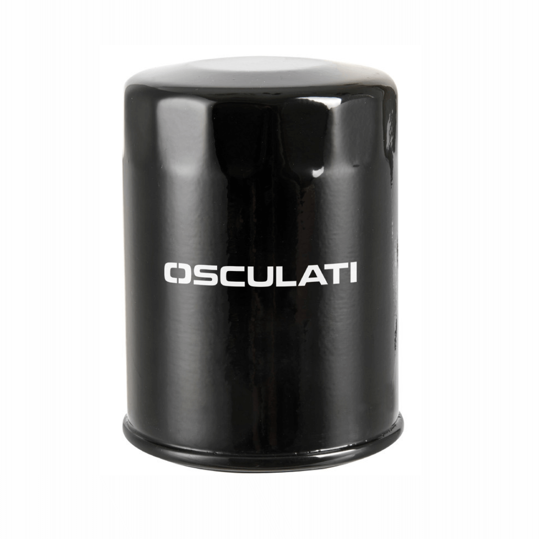 Gamma completa di filtri olio di ricambio per motori fuoribordo YAMAHA e SELVA a 4 tempi, con specifiche dimensionali dettagliate.