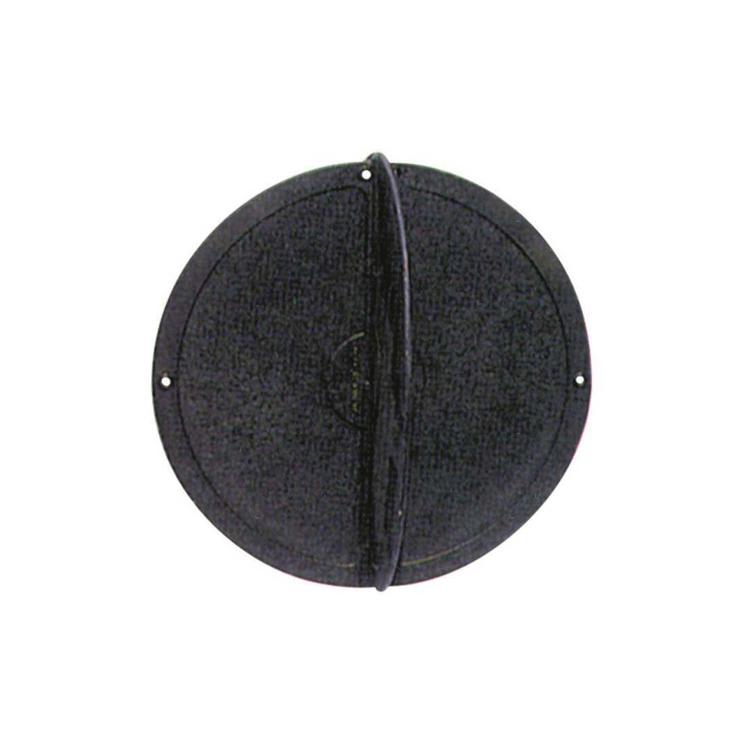 Segnale fonda pallone rotondo nero Ø 300 mm con gancio di aggancio centrale | Onautica