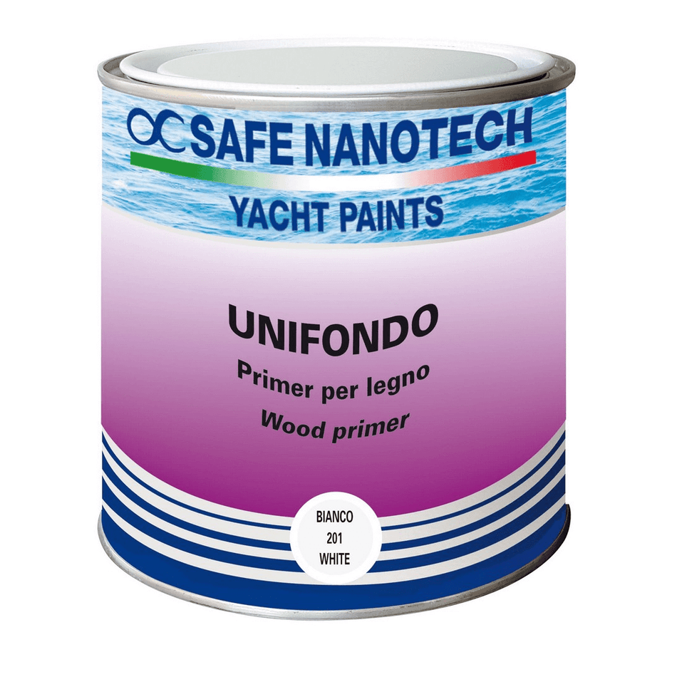 Fondo riempitivo Unifondo bianco per preparazione legno e muri prima dello smalto.