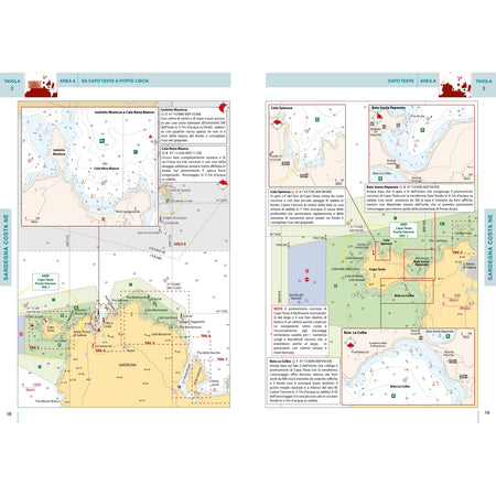 Bocche di Bonifacio. P14. Portolano cartografico – pagina interna 5 dall'estratto dell'editore
