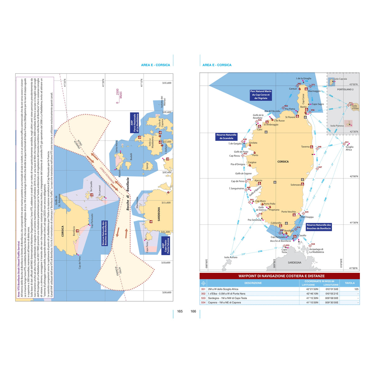 Portolano cartografico 15 Sardegna e Corsica con consultazione online – pagina interna 2 dall'estratto dell'editore