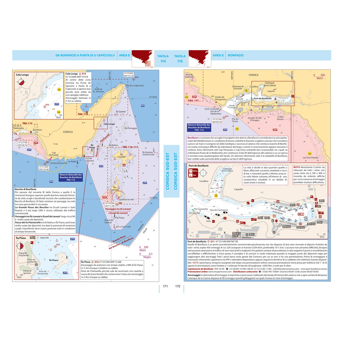 Portolano cartografico 15 Sardegna e Corsica con consultazione online – pagina interna 5 dall'estratto dell'editore