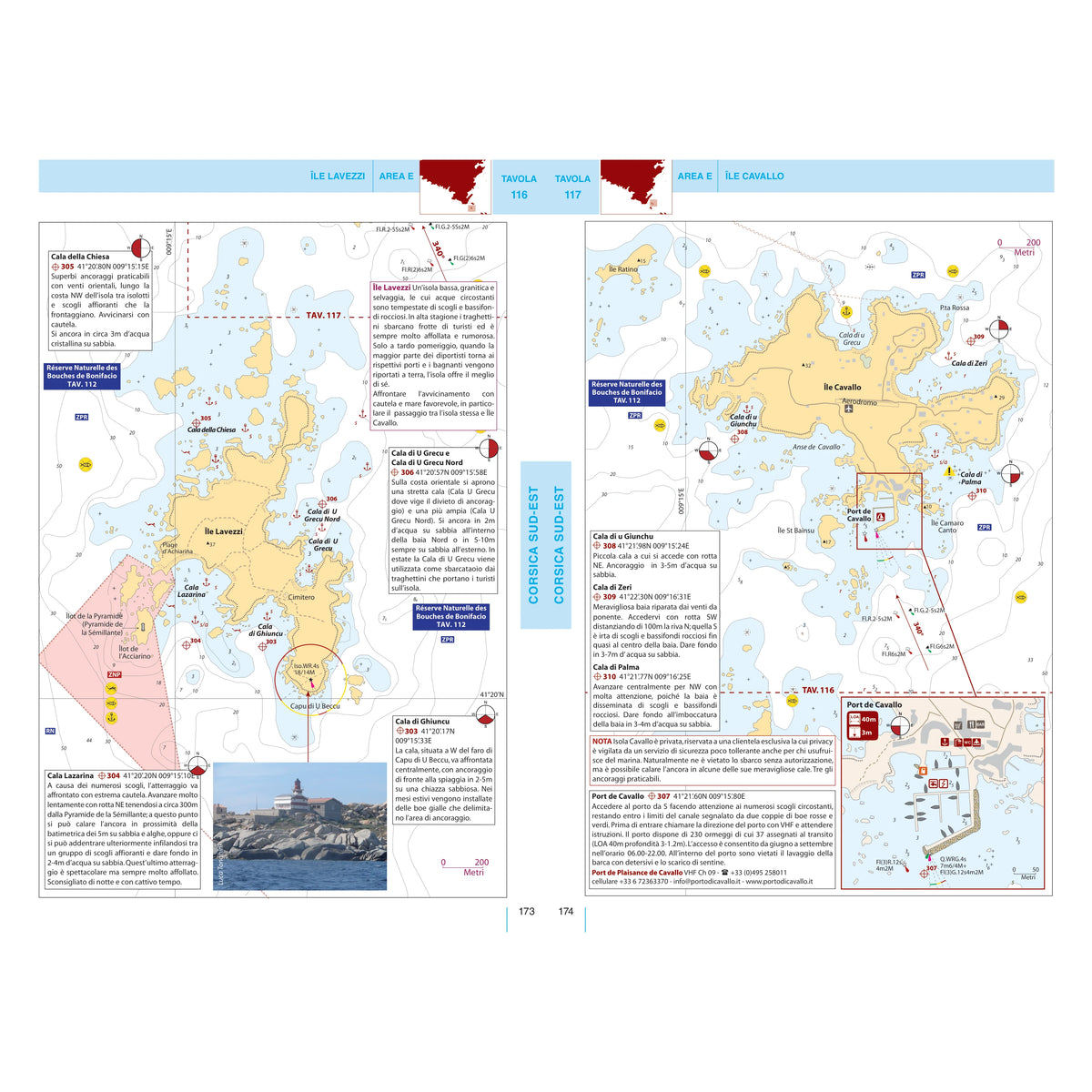 Portolano cartografico 15 Sardegna e Corsica con consultazione online – pagina interna 6 dall'estratto dell'editore
