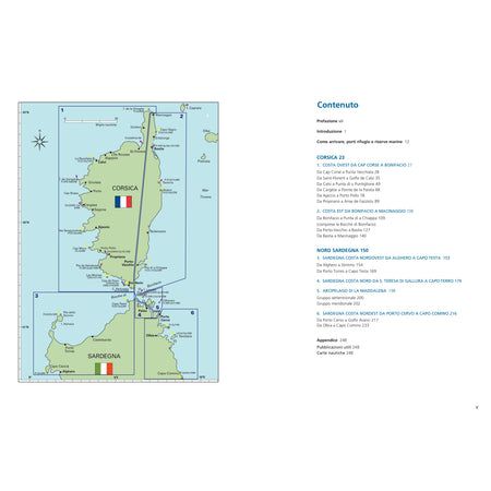 Portolano del Mediterraneo Corsica e Nord Sardegna – pagina interna 1 dall'estratto dell'editore