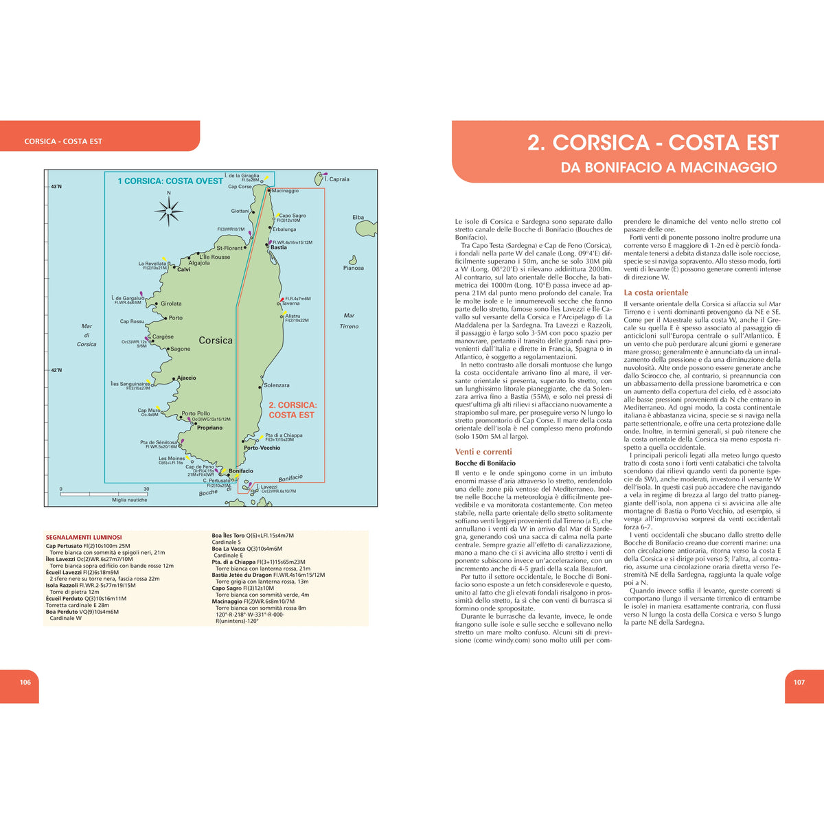 Portolano del Mediterraneo Corsica e Nord Sardegna – pagina interna 2 dall'estratto dell'editore