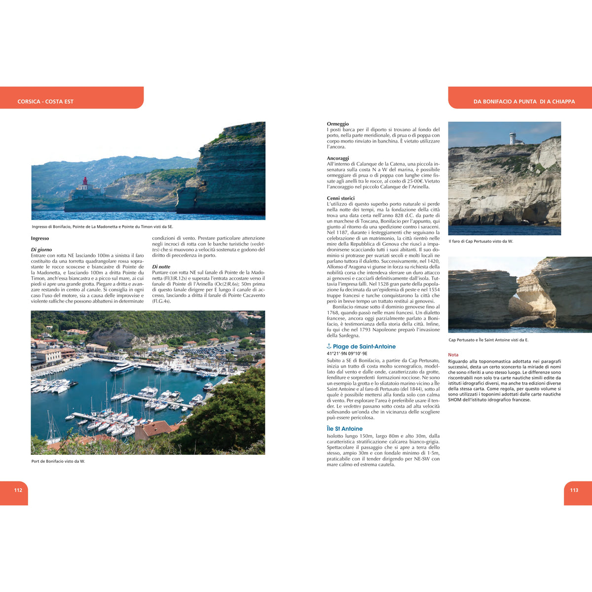 Portolano del Mediterraneo Corsica e Nord Sardegna – pagina interna 5 dall'estratto dell'editore