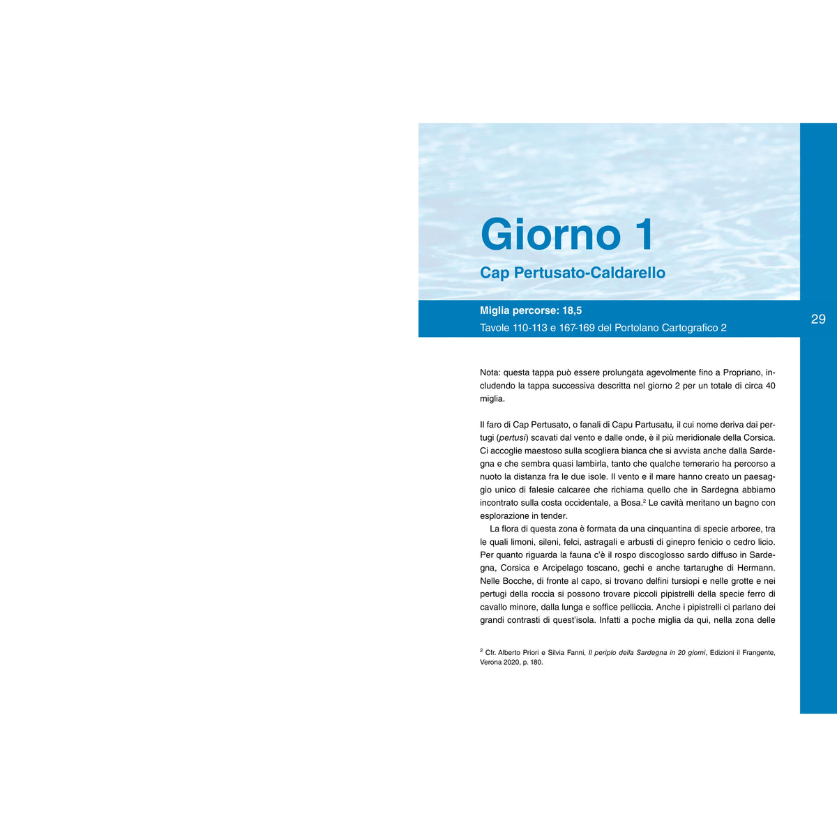 Il periplo della Corsica in 11 giorni – pagina interna 3 dall'estratto dell'editore