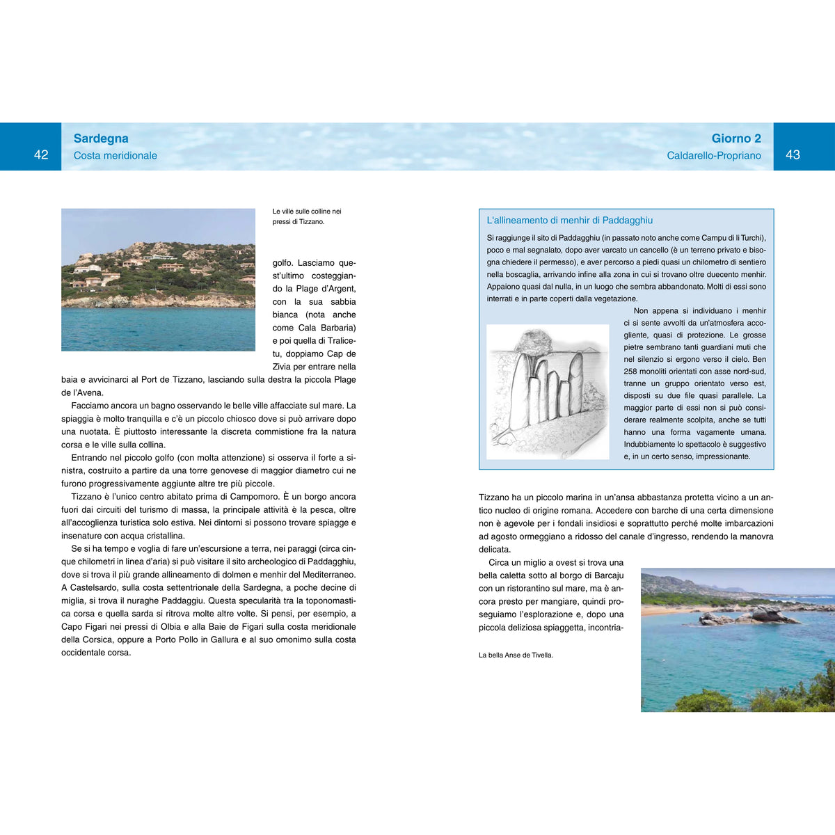 Il periplo della Corsica in 11 giorni – pagina interna 10 dall'estratto dell'editore