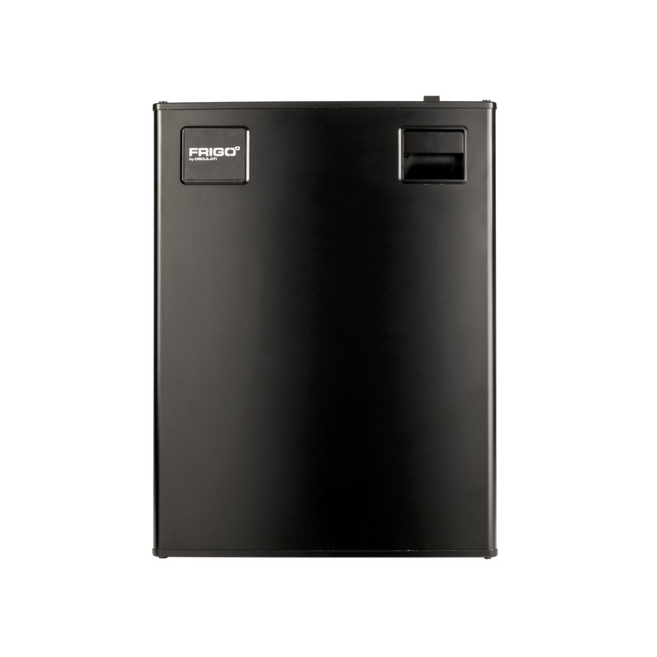 Frigorifero per barca 50 litri con pannello in alluminio spazzolato anti-impronta.