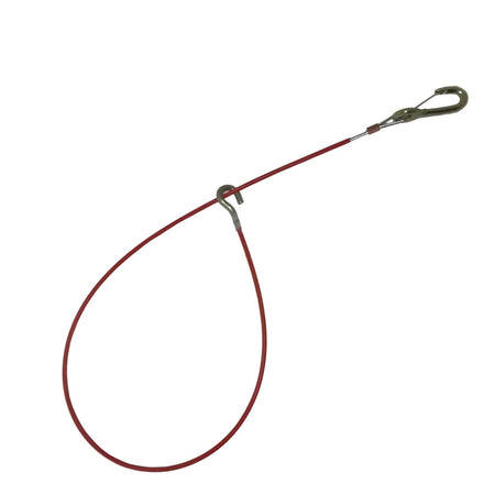 Cavetto di sicurezza a strappo in acciaio rivestito per freno carrelli rimorchio.