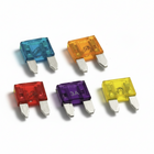 Fusibili lamellari minival assortiti colorati 3A 5A 10A in plastica trasparente con terminali metallici | Onautica