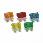 Fusibili lamellari UNIVAL in plastica trasparente colorata: arancione, rosso, blu, giallo, verde con terminali metallici | Onautica