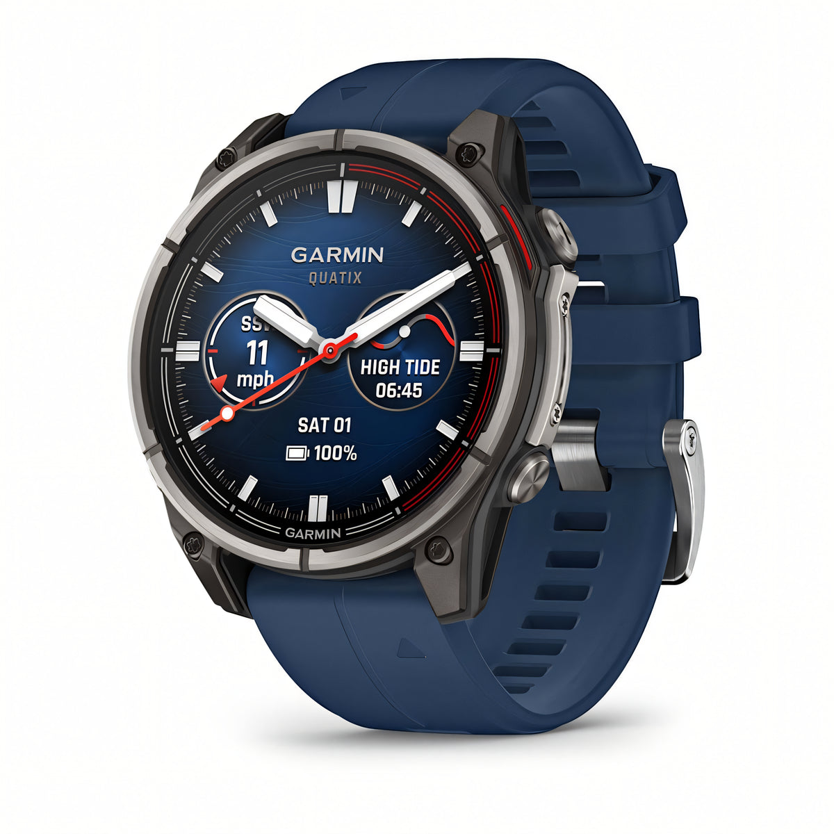 Garmin quatix 8 AMOLED 47mm smartwatch nautico GPS vista frontale