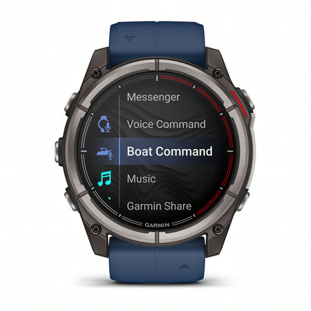 Garmin quatix 8 AMOLED 51mm smartwatch nautico vista laterale destra