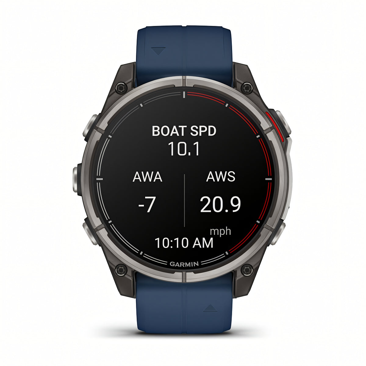 Garmin quatix 8 AMOLED dettaglio display boat mode dati navigazione