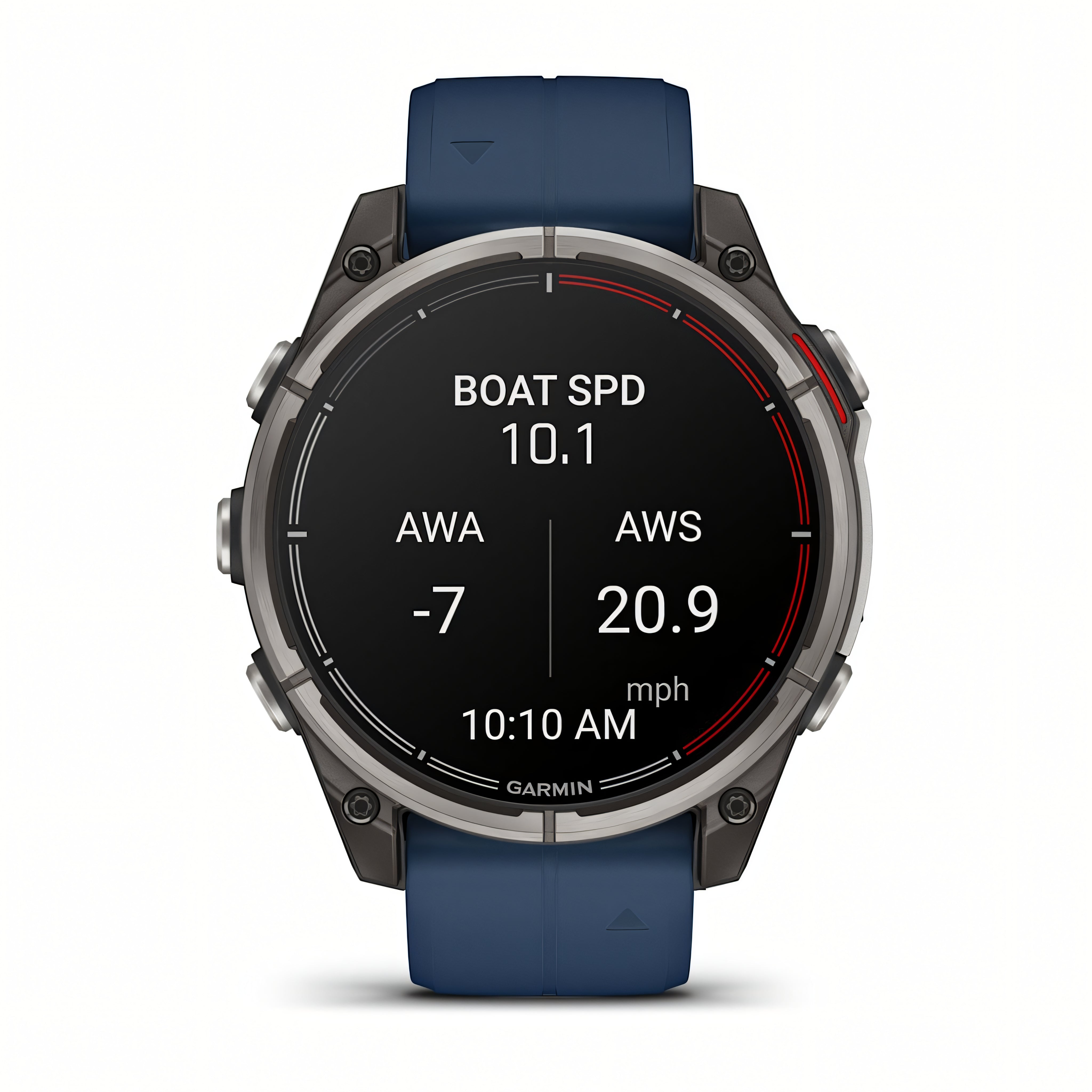 Garmin quatix 8 AMOLED dettaglio display boat mode dati navigazione