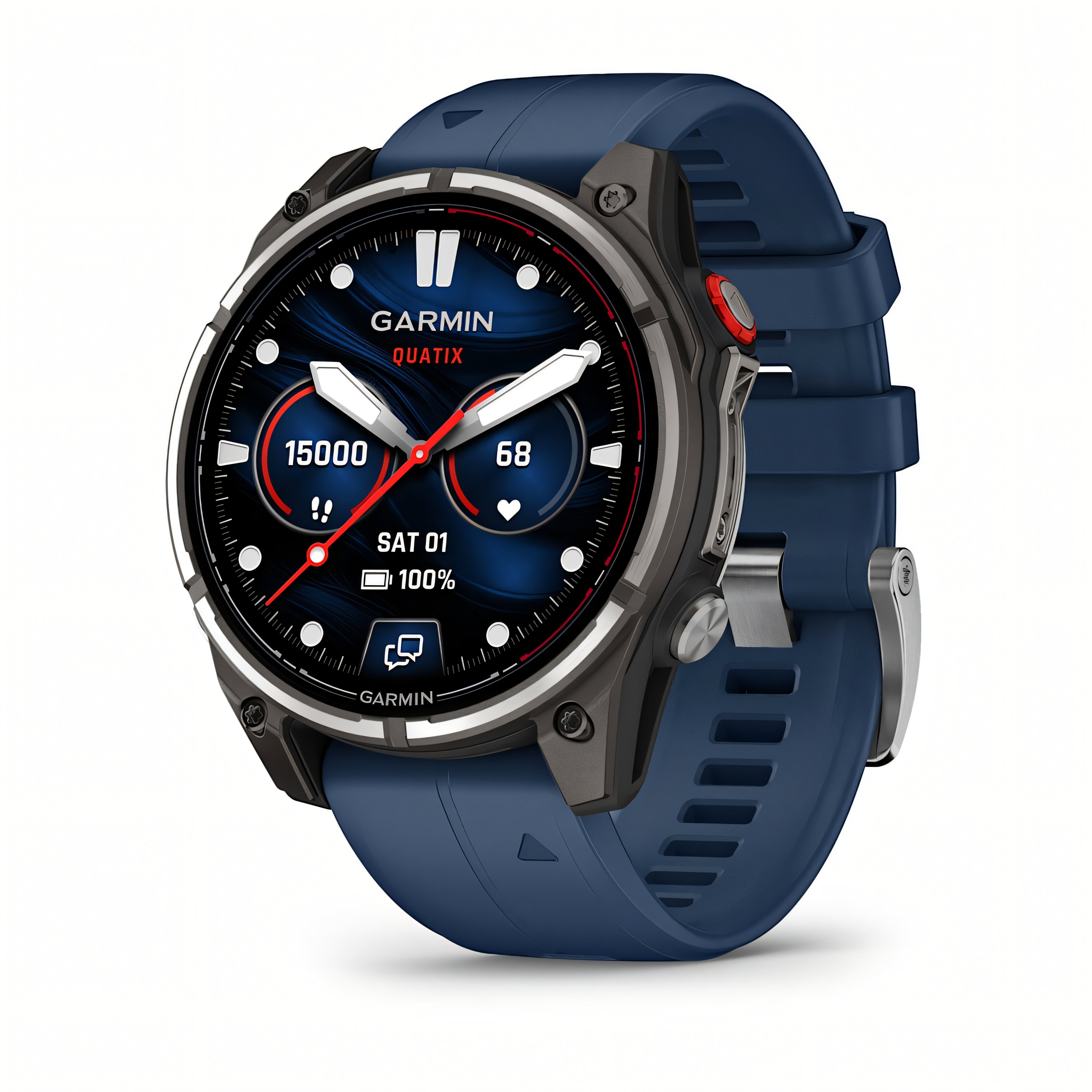 Garmin quatix 8 Pro AMOLED 47mm smartwatch nautico GPS vista frontale