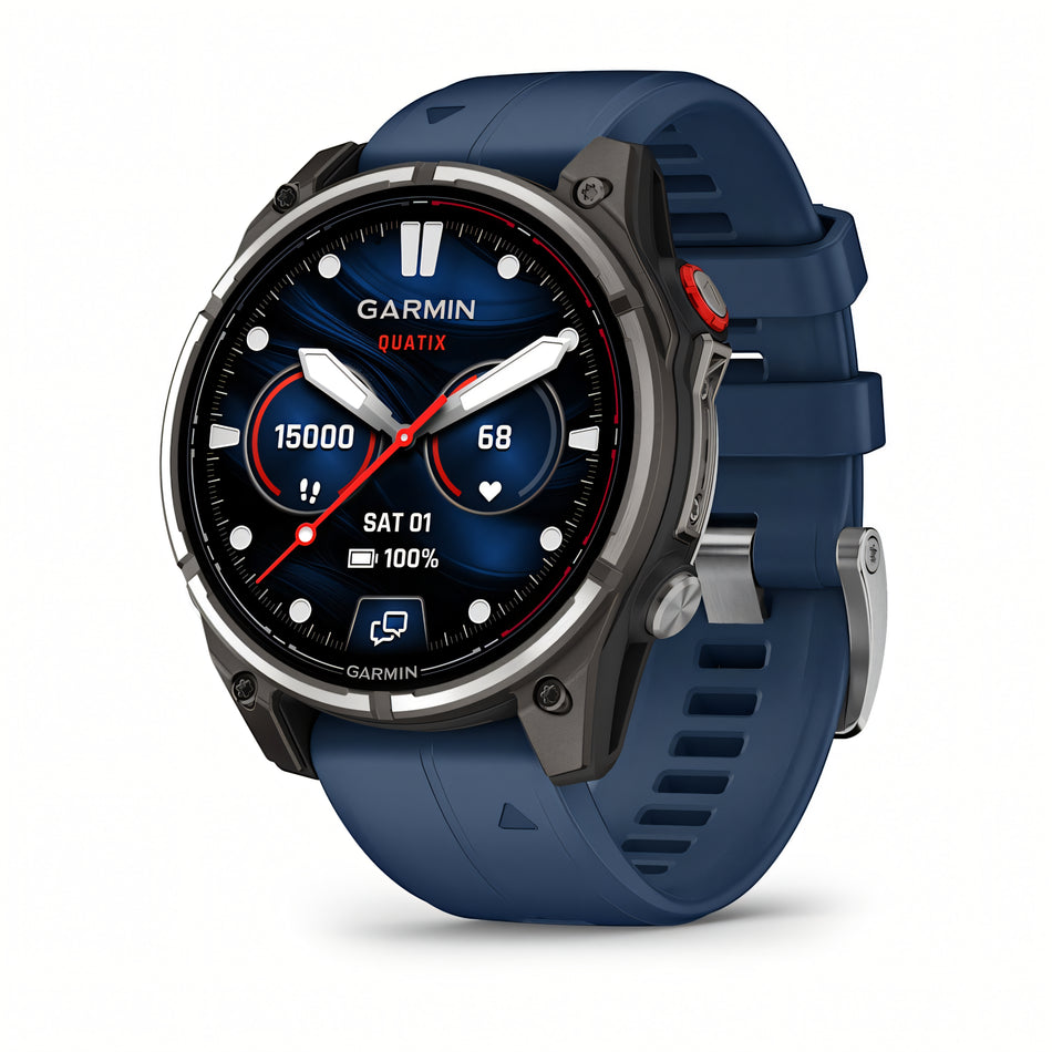 Garmin quatix 8 Pro AMOLED 47mm smartwatch nautico GPS vista frontale