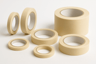 Rotoli nastro carta beige per mascheratura EUROCEL MSK6143 in varie dimensioni su sfondo bianco | Onautica
