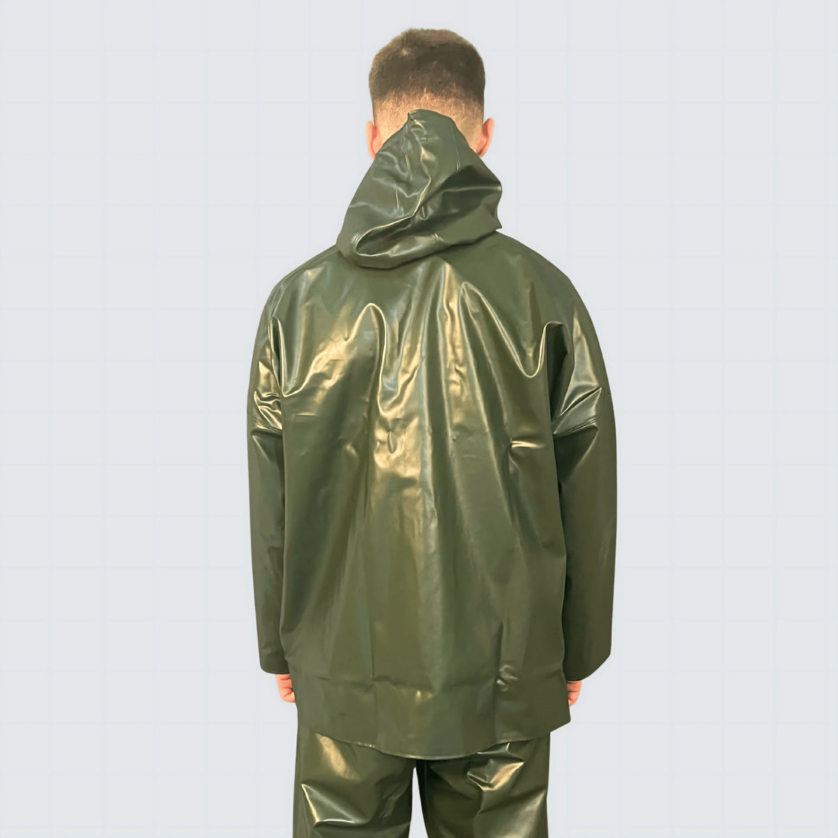 Cerata da lavoro nautico OCEAN Offshore Pro colore verde, impermeabile e ignifuga in PVC.