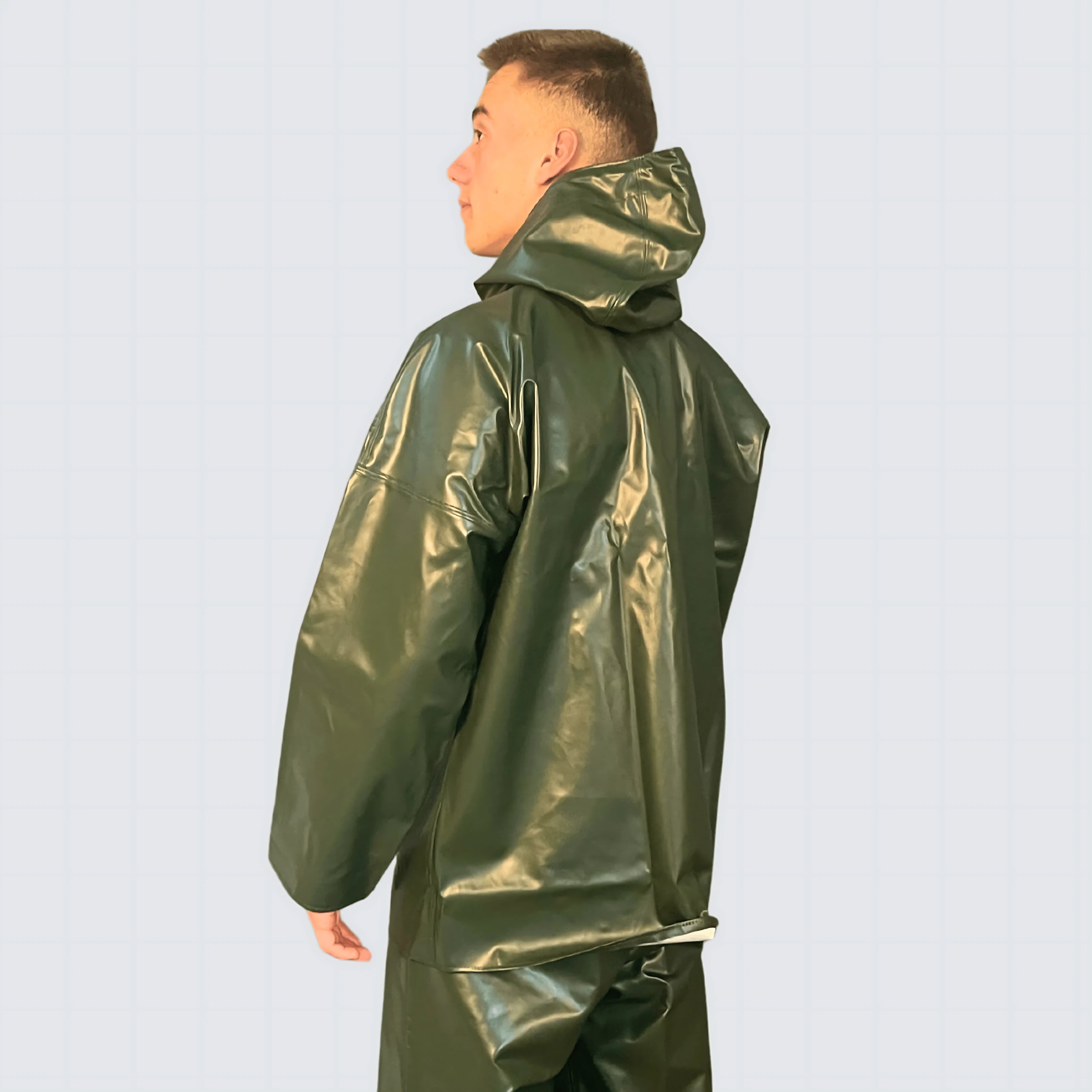 Cerata da lavoro nautico OCEAN Offshore Pro colore verde, impermeabile e ignifuga in PVC.