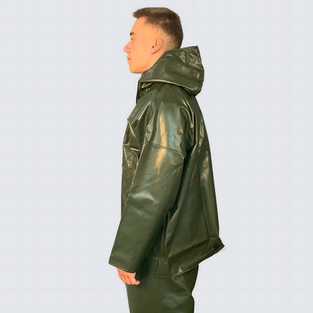 Cerata da lavoro nautico OCEAN Offshore Pro colore verde, impermeabile e ignifuga in PVC.