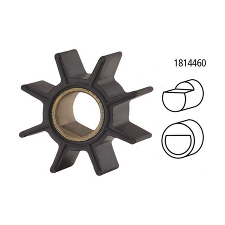 Girante in gomma di ricambio per pompa acqua motori fuoribordo Honda 4 tempi.