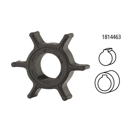 Girante in gomma di ricambio per pompa acqua motori fuoribordo Honda 4 tempi.