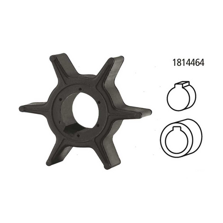 Girante in gomma di ricambio per pompa acqua motori fuoribordo Honda 4 tempi.