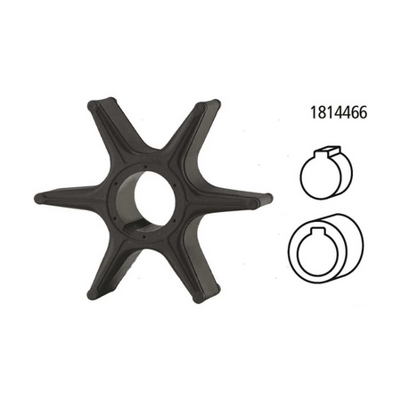 Girante in gomma di ricambio per pompa acqua motori fuoribordo Honda 4 tempi.