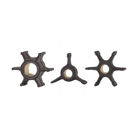 Girante in gomma di ricambio per pompa acqua motori fuoribordo Johnson e Evinrude 2 tempi e 4 tempi.