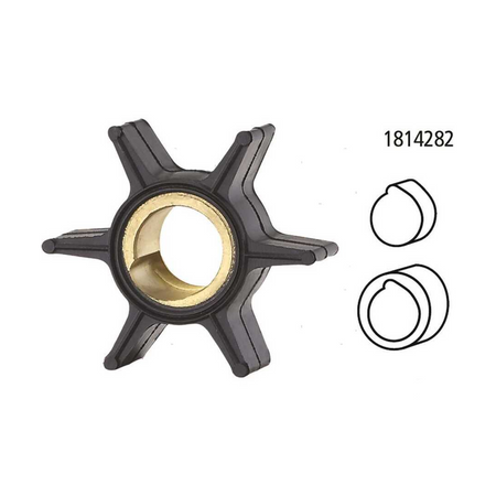 Girante in gomma di ricambio per pompa acqua motori fuoribordo Johnson e Evinrude 2 tempi e 4 tempi.