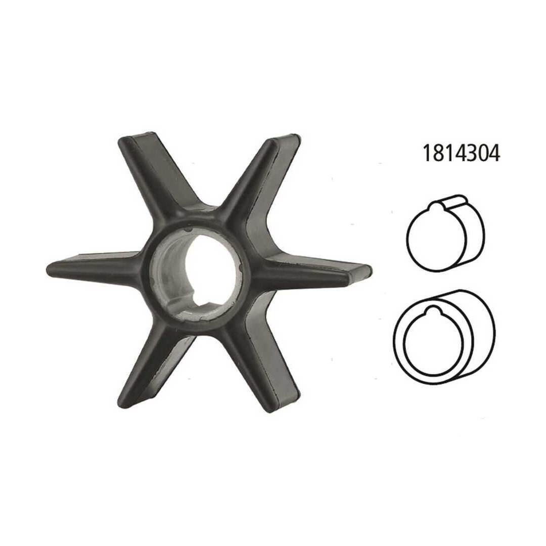 Girante in gomma di ricambio per pompa acqua motori fuoribordo Mercury e gruppi poppieri Alpha/Bravo.