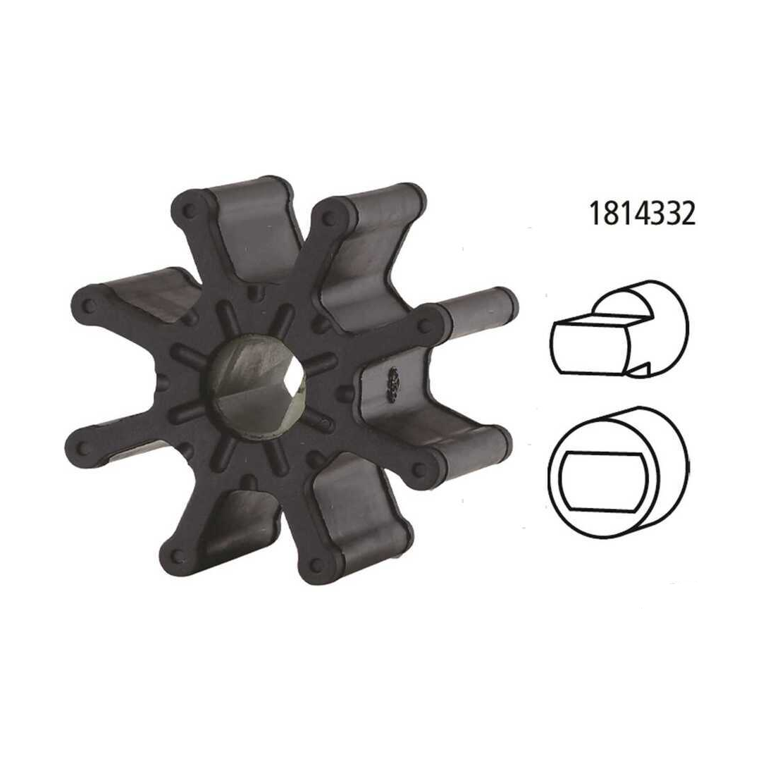 Girante in gomma di ricambio per pompa acqua motori fuoribordo Mercury e gruppi poppieri Alpha/Bravo.