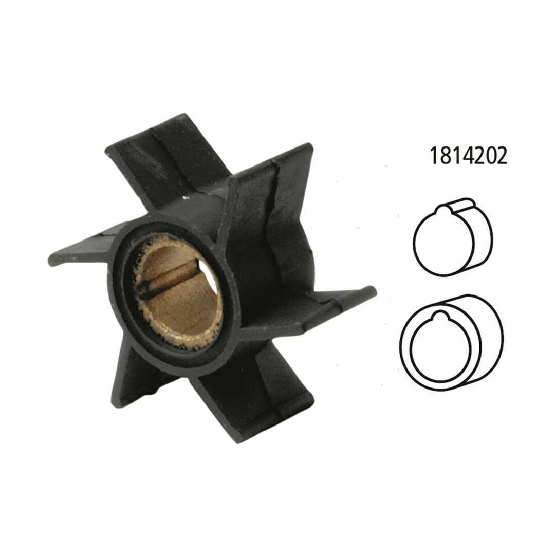 Girante in gomma di ricambio per pompa acqua motori fuoribordo Selva 2 tempi e 4 tempi.